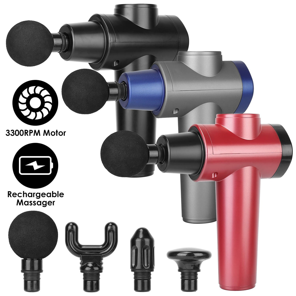 Percussion Massage Gun with Digital Display