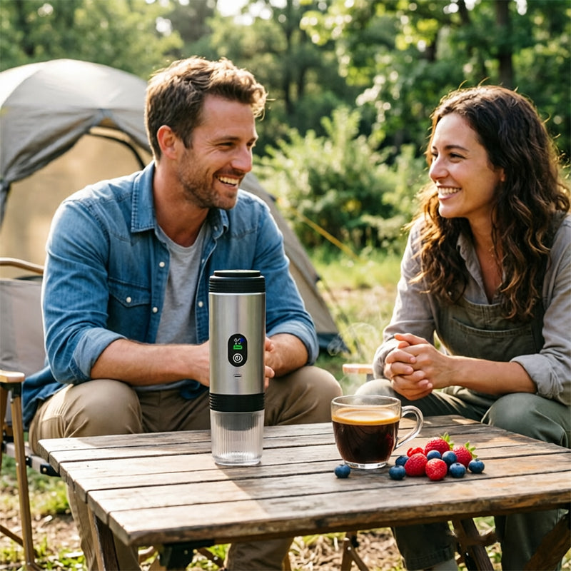 Portable Espresso Machine w/ Digital Display – 3-in-1