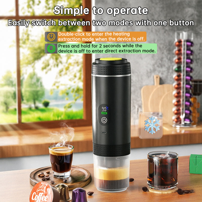 Portable Espresso Machine w/ Digital Display – 3-in-1
