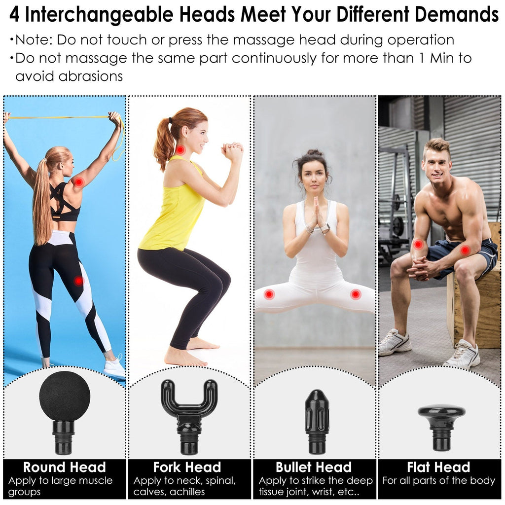 Percussion Massage Gun with Digital Display